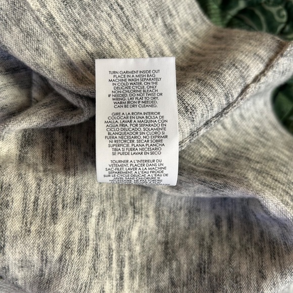 CABi Cardigan Marble Snap Front Sweater Gray Cotton Relaxed Fit Women's Medium - Picture 7 of 7